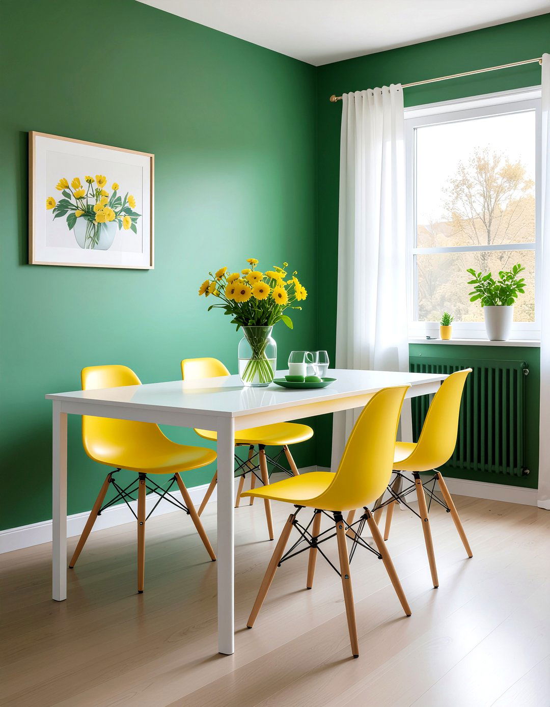 Emerald Green And Yellow Dining Room - 30 emerald green dining room ideas