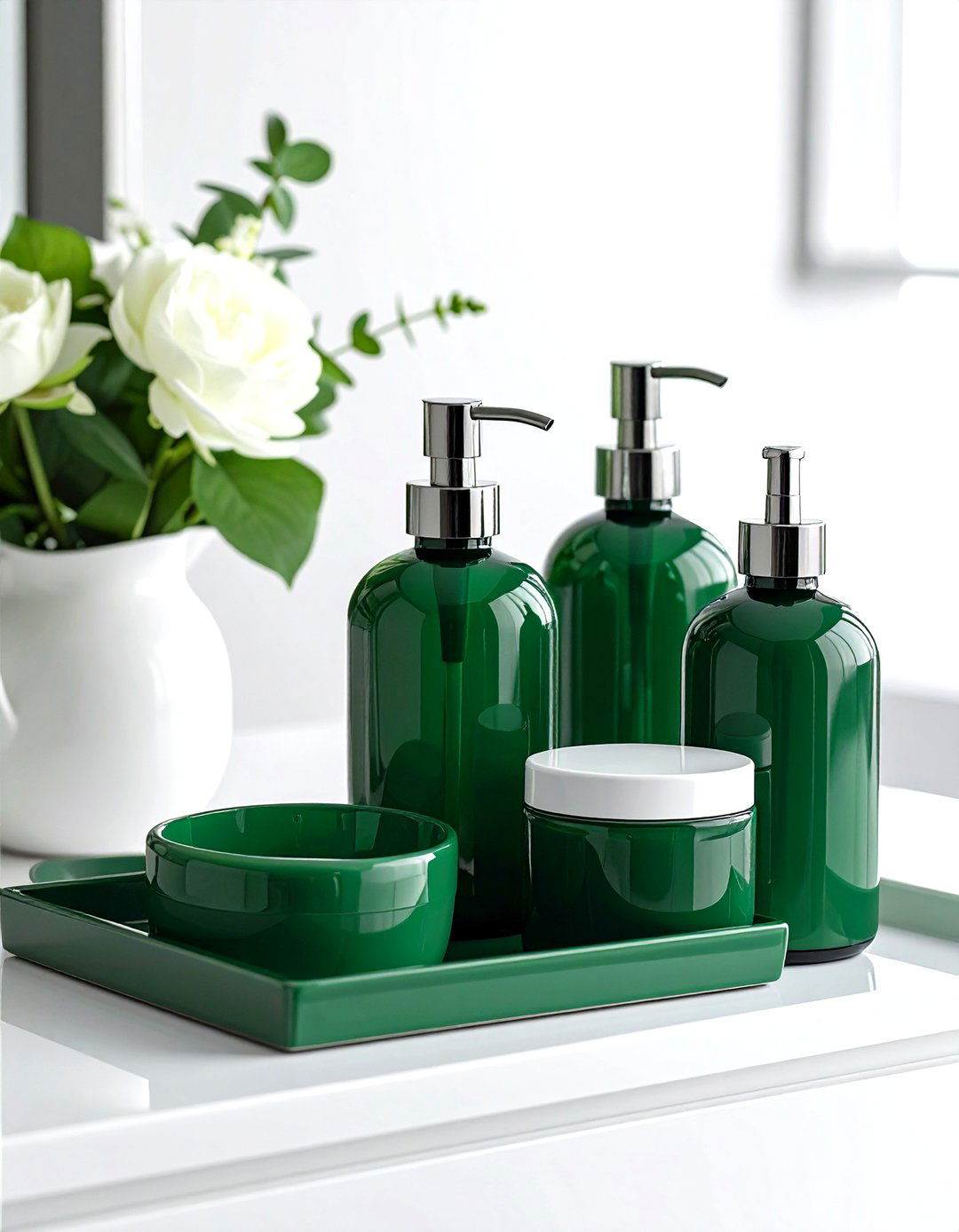Emerald Green Bathroom Accessories - 30 emerald bathroom decor ideas