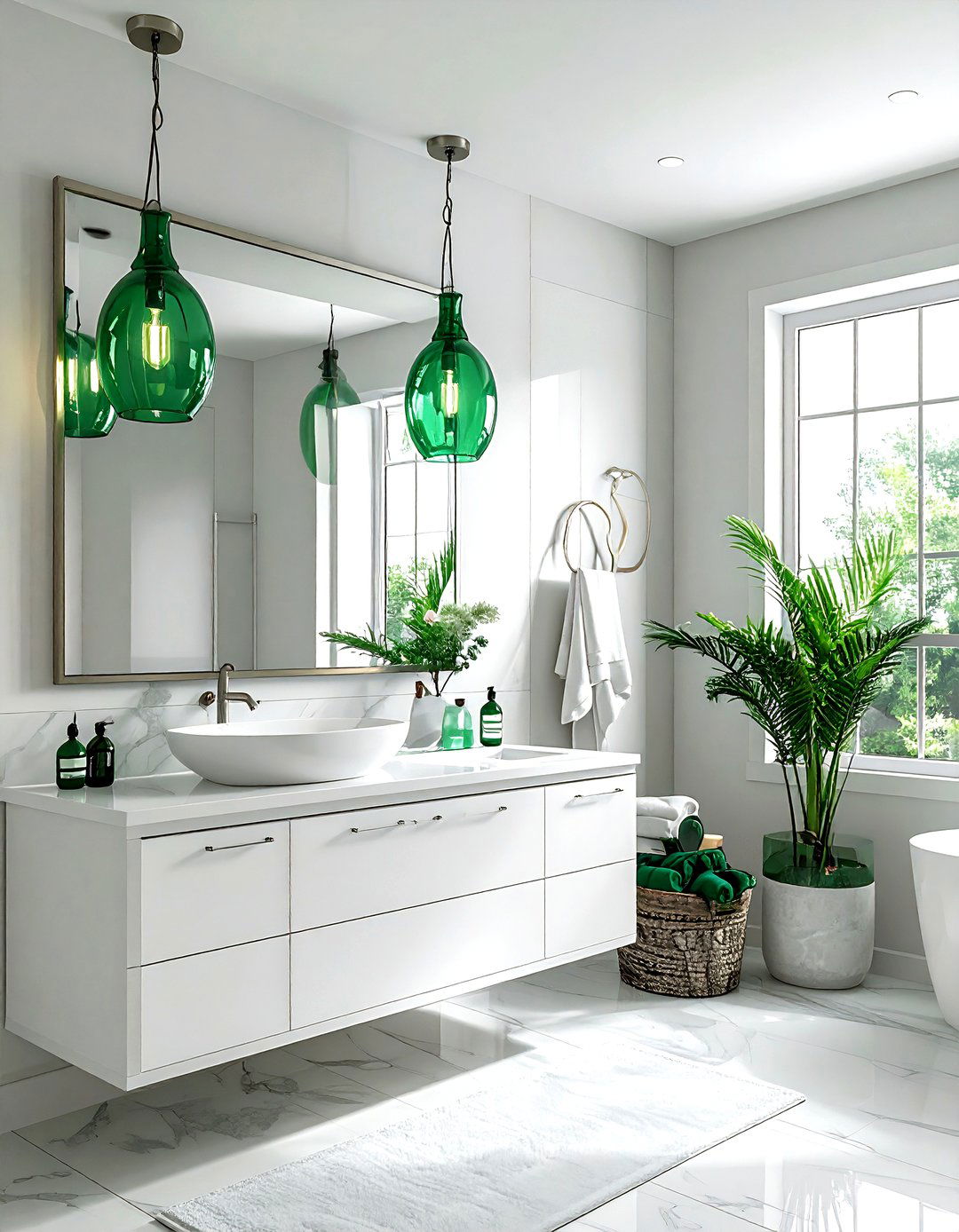 Emerald Green Bathroom Lighting - 30 emerald bathroom decor ideas