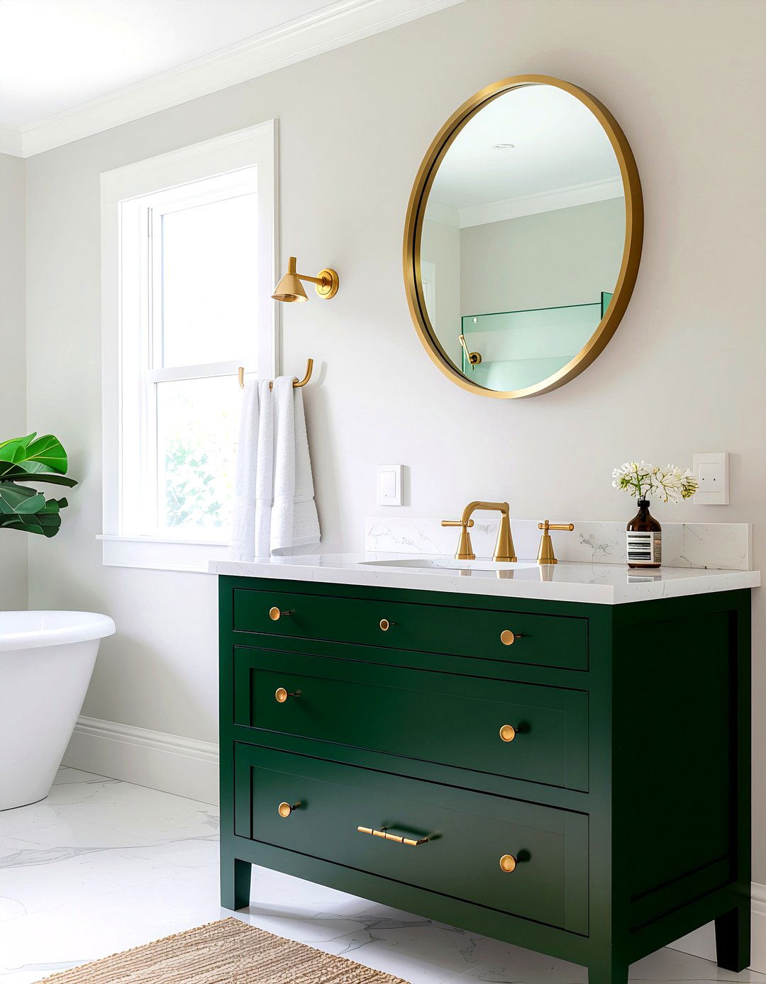Emerald Green Bathroom Vanity - 30 emerald decor ideas