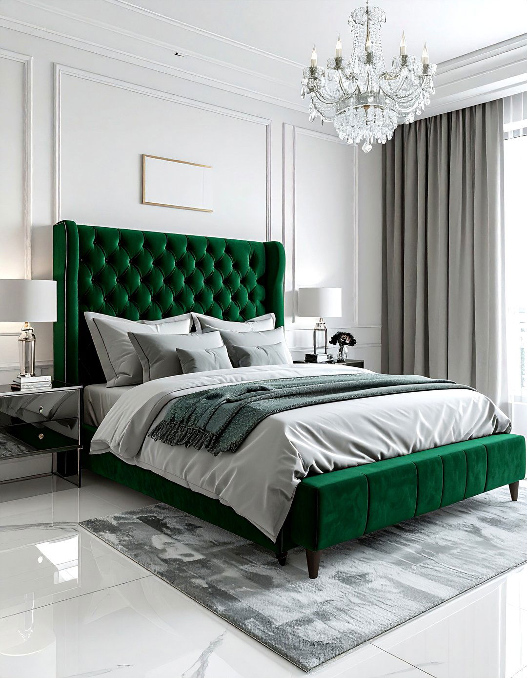 Emerald Green Bedroom - 30 contemporary green bedroom ideas