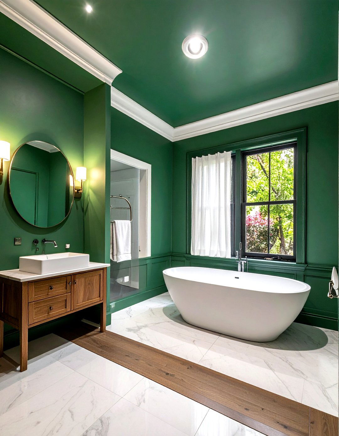 Emerald Green Ceiling Paint - 30 emerald green bathroom ideas