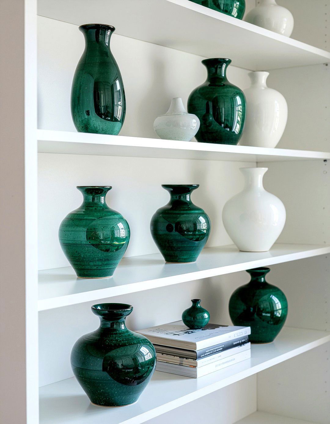 Emerald Green Ceramic Vase - 30 emerald decor ideas
