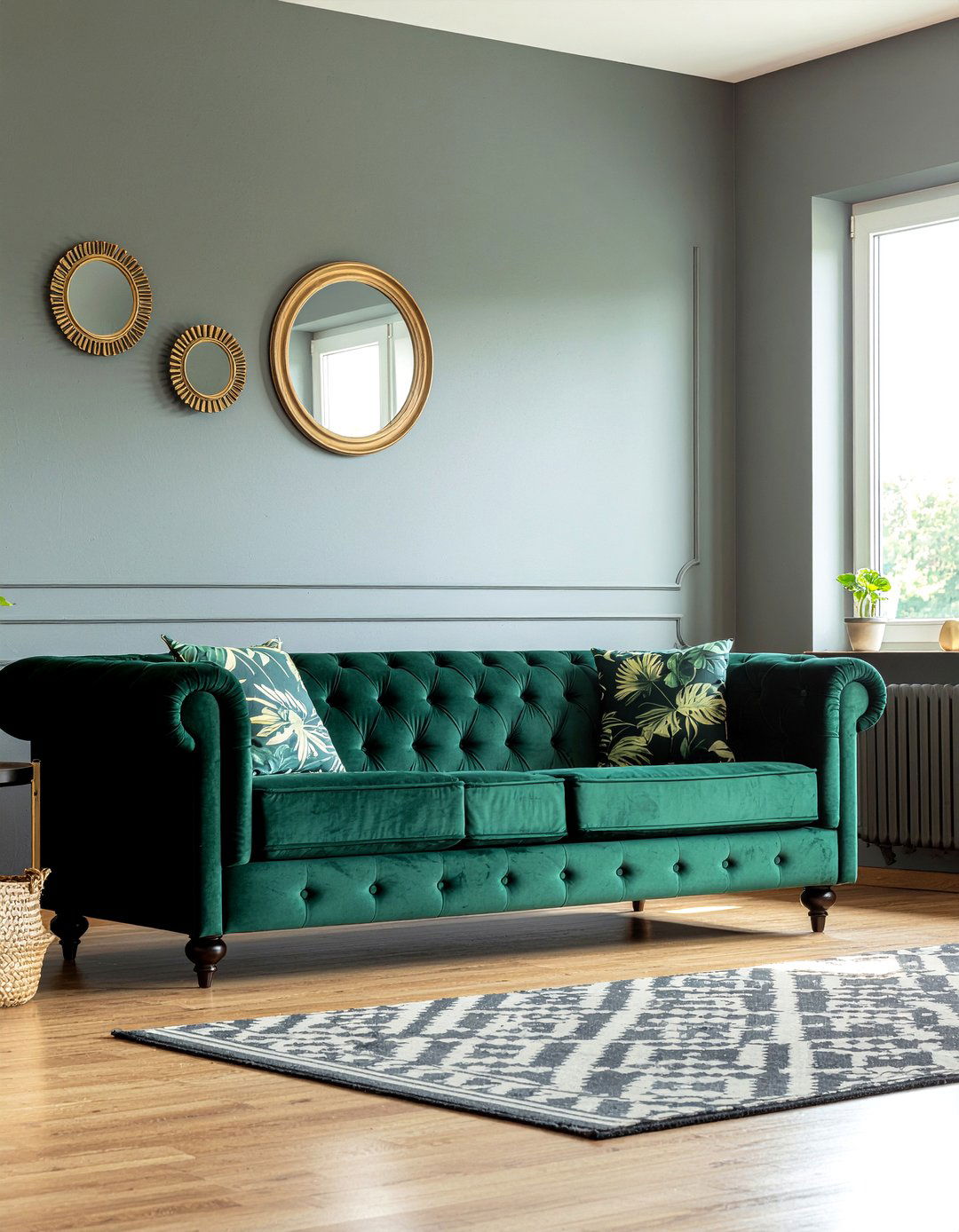 Emerald Green Chesterfield Sofa - 30 living room chesterfield sofa ideas