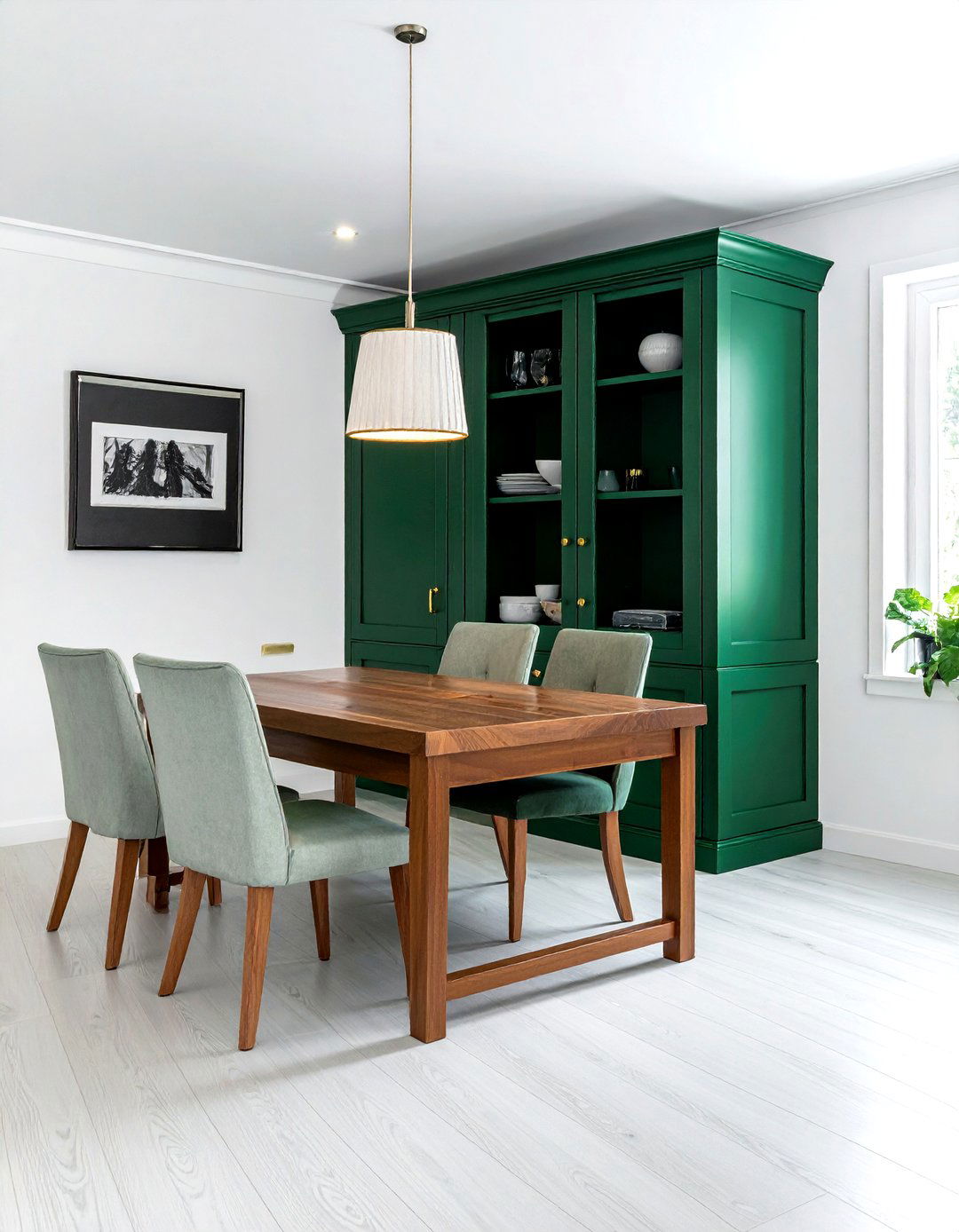 Emerald Green Dining Room Cabinetry - 30 emerald dining room decor ideas
