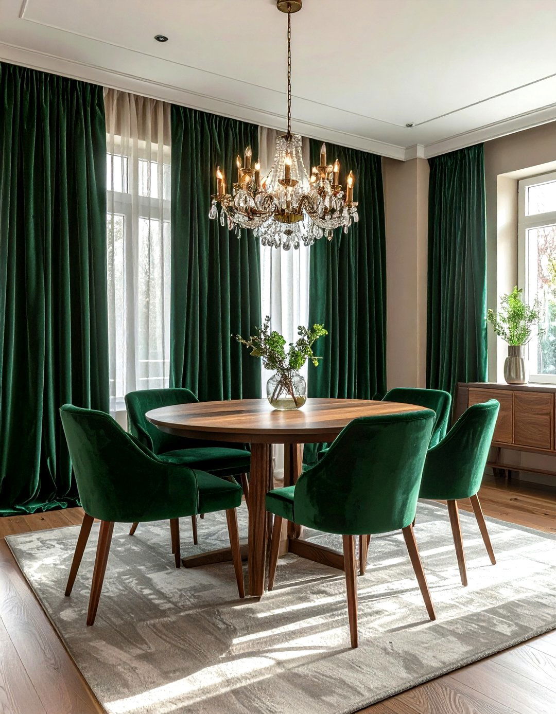 Emerald Green Dining Room Curtains - 30 emerald dining room decor ideas