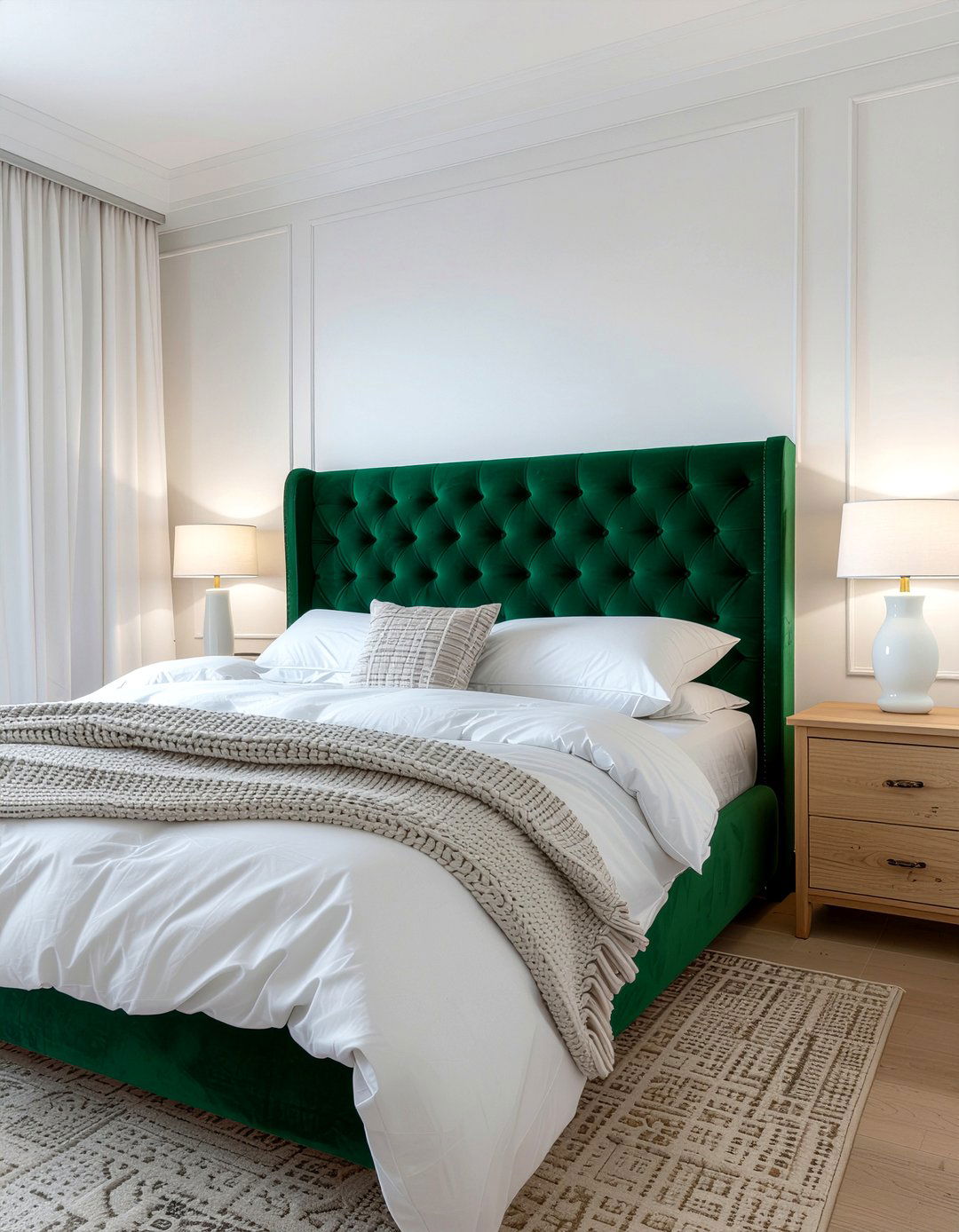Emerald Green Headboard - 30 emerald decor ideas