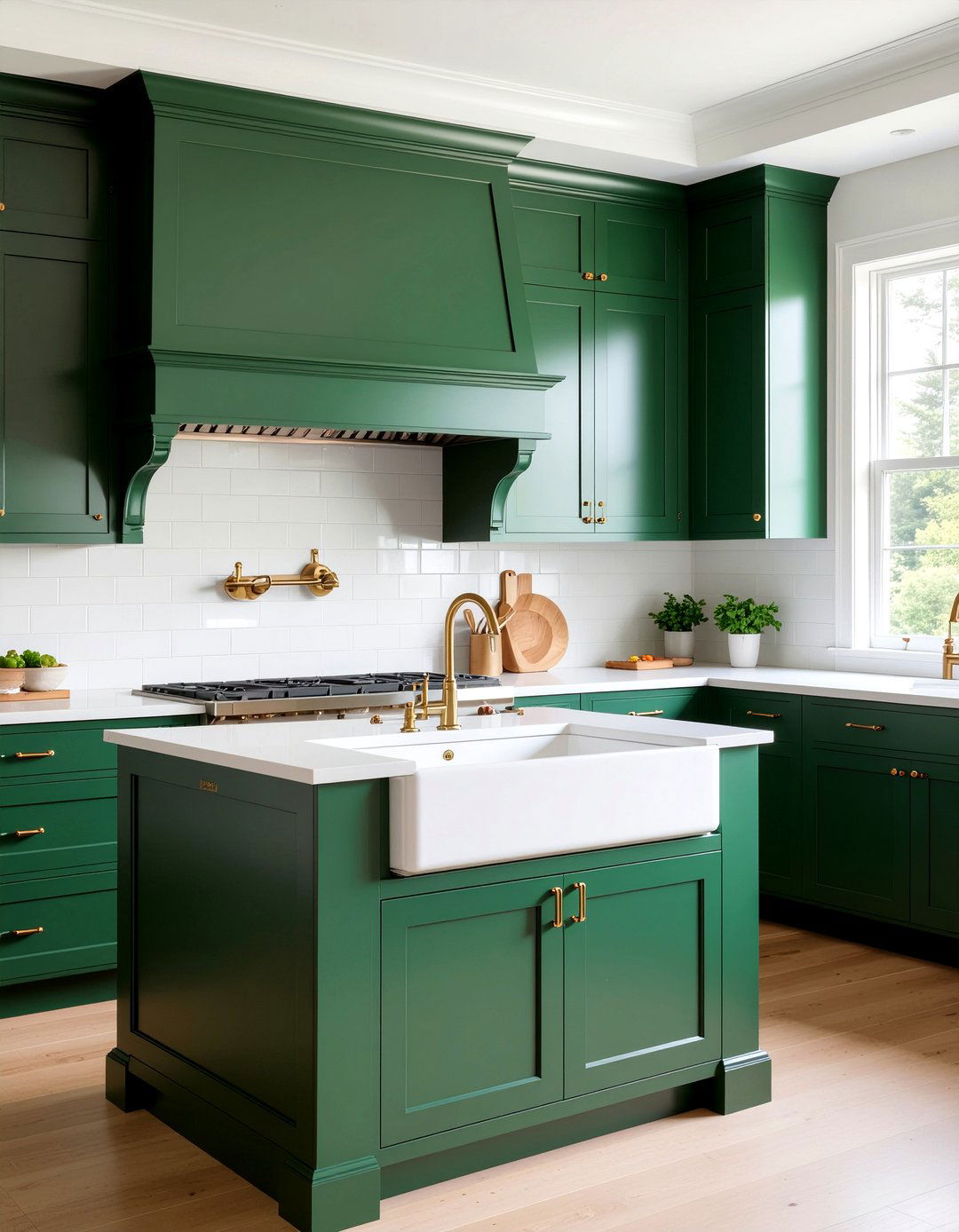 Emerald Green Kitchen Farmhouse Sink - 30 emerald green kitchen ideas