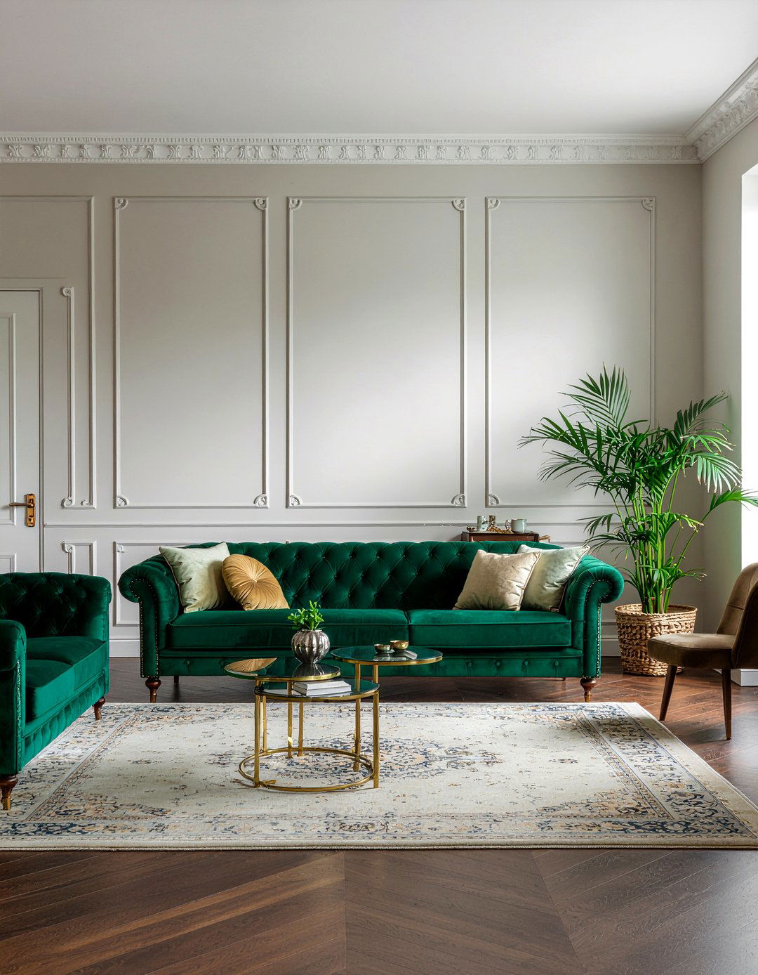Emerald Green Living Room - 30 luxe living room ideas