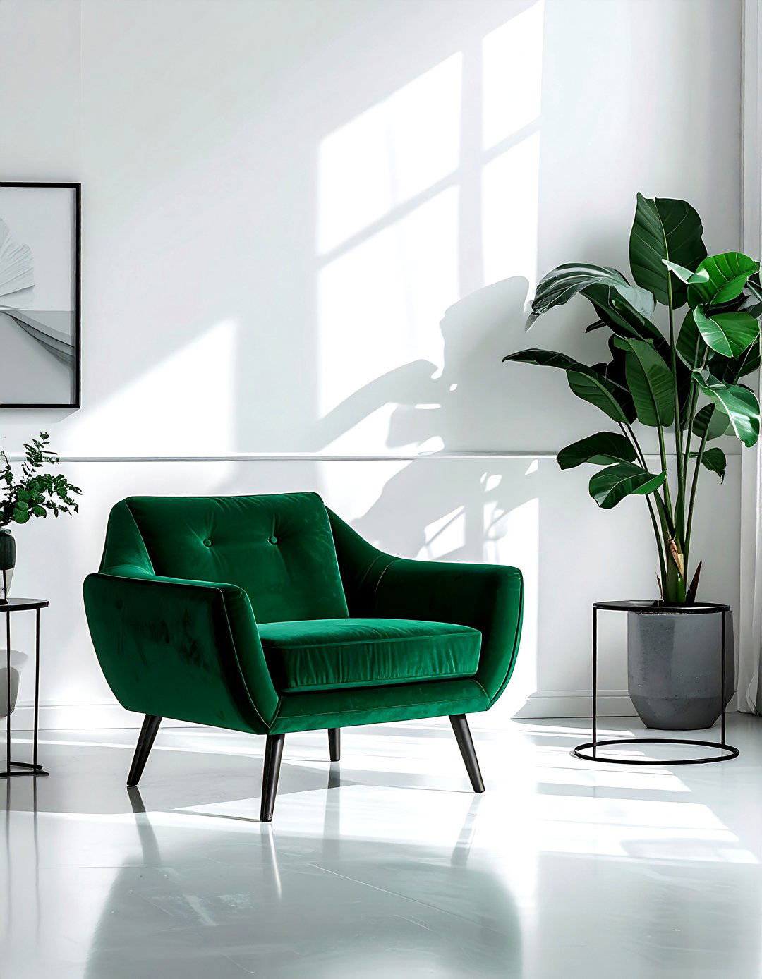 Emerald Green Minimalist Living Room - 30 emerald living room decor ideas