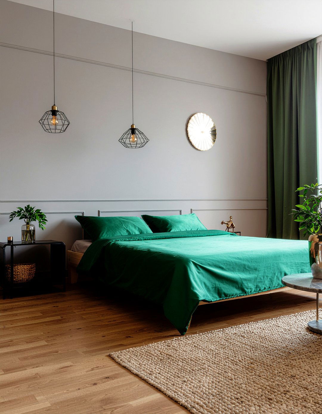 Emerald Green Silk Bedding - 30 bedroom silk bedding ideas