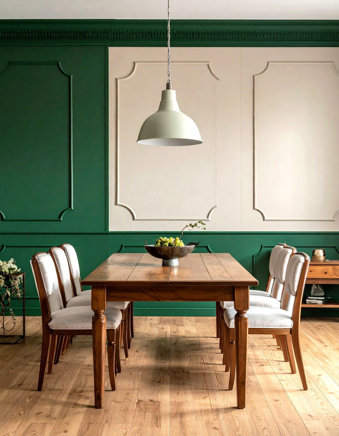 Emerald Green Wainscoting Dining Room - 30 emerald dining room decor ideas