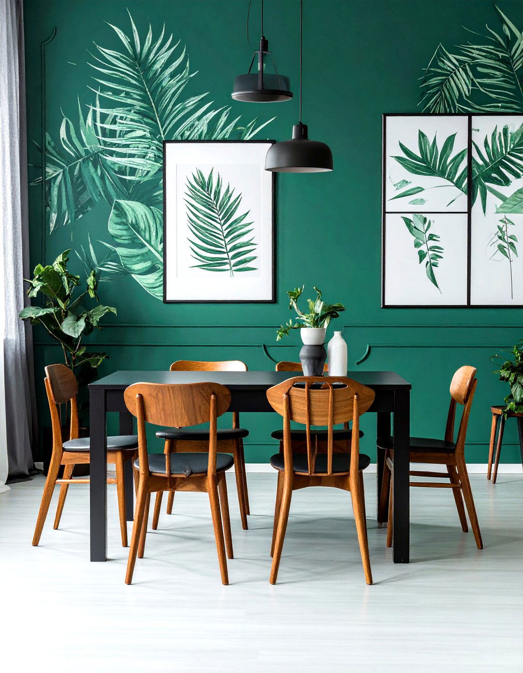 Emerald Green Wallpaper For Dining Room - 30 emerald dining room decor ideas