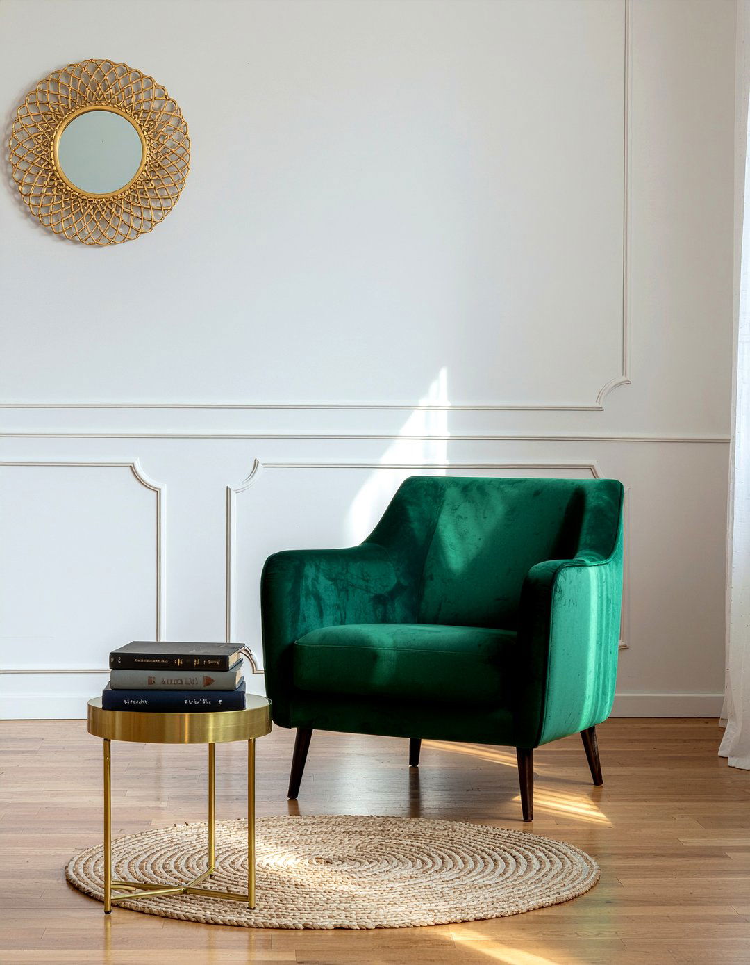 Emerald green armchair - 30 emerald living room ideas