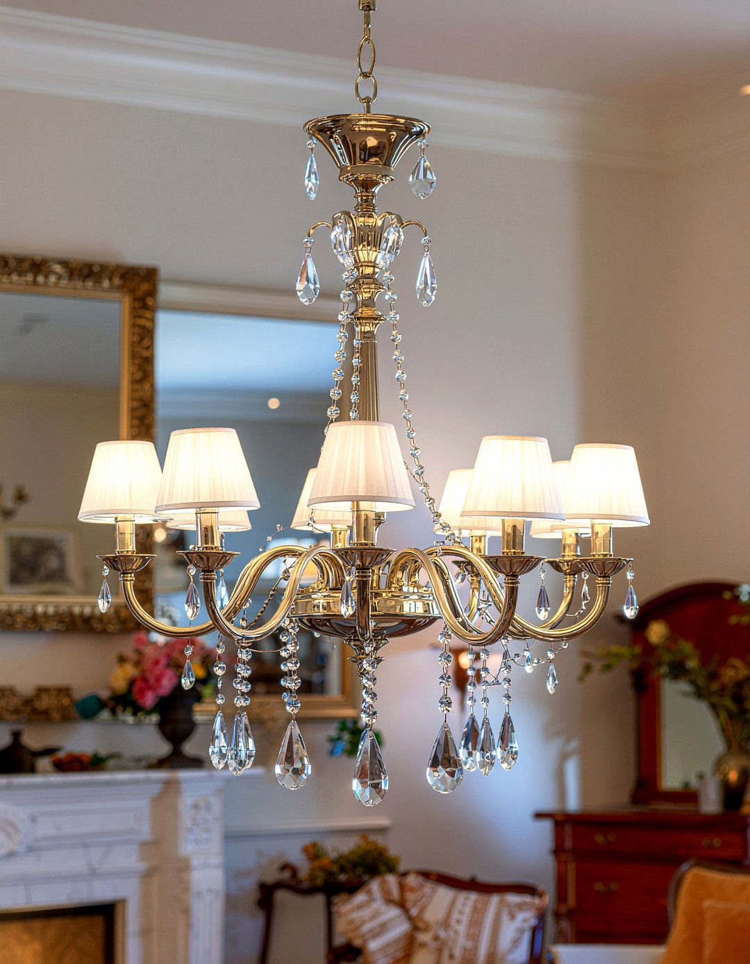 Empire Chandelier For Formal Living Room - 30 living room chandelier sizing ideas