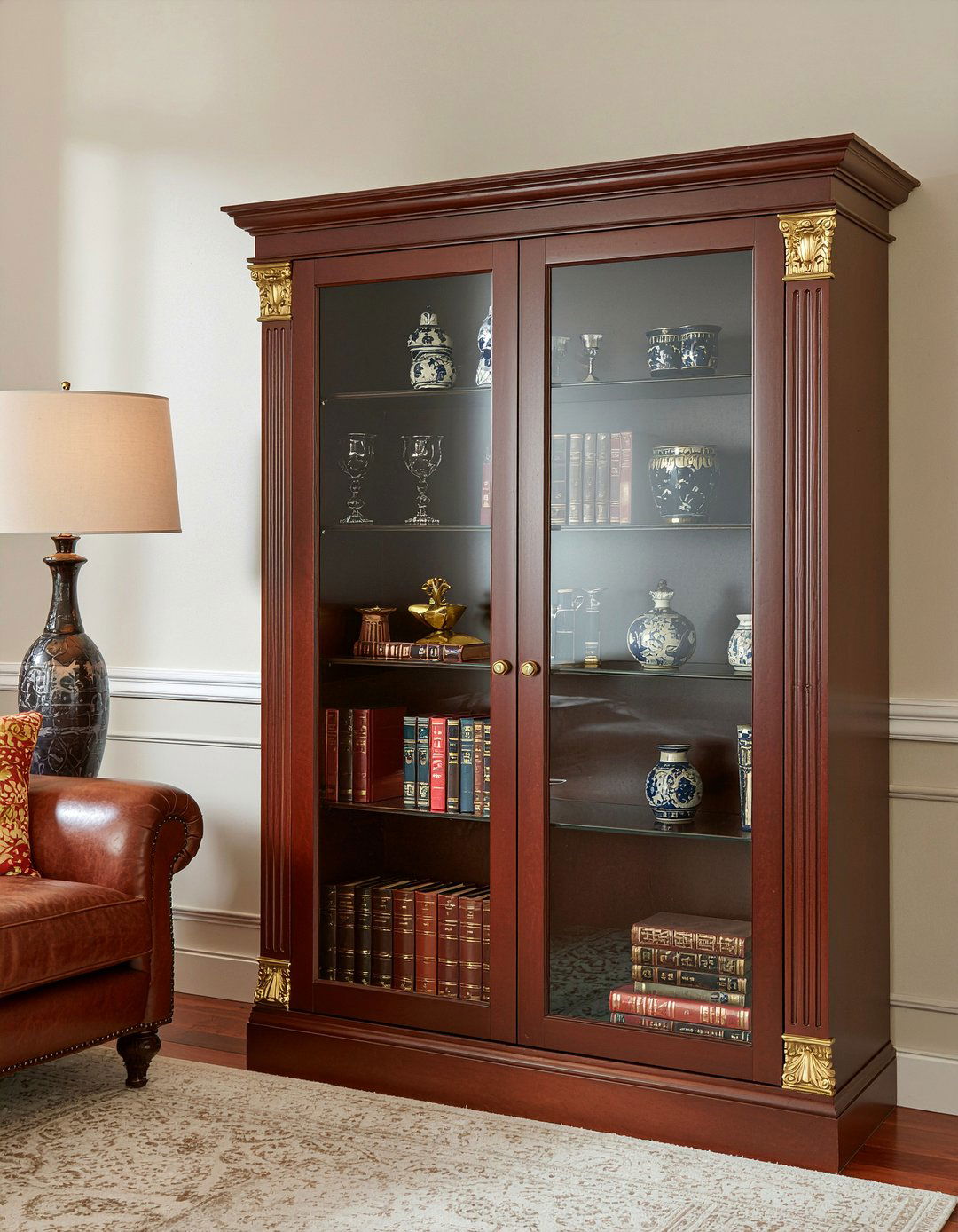 Empire Style Bookcase - 30 living room Empire furniture ideas