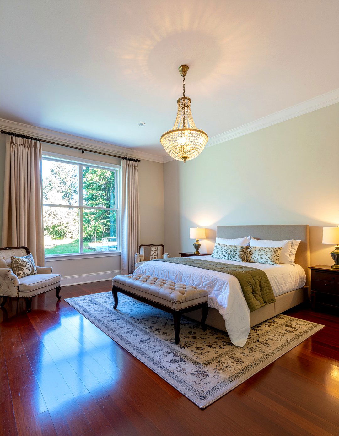 Empire style chandelier - 30 bedroom chandeliers