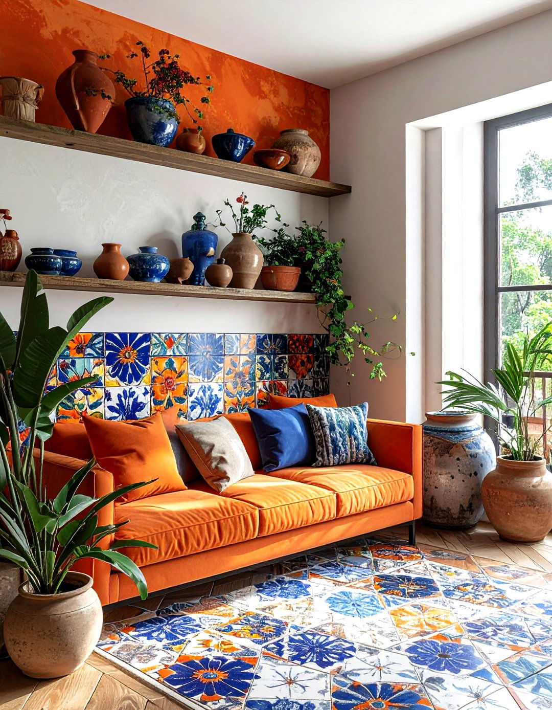 Encaustic cement tile - 30 bathroom flooring ideas