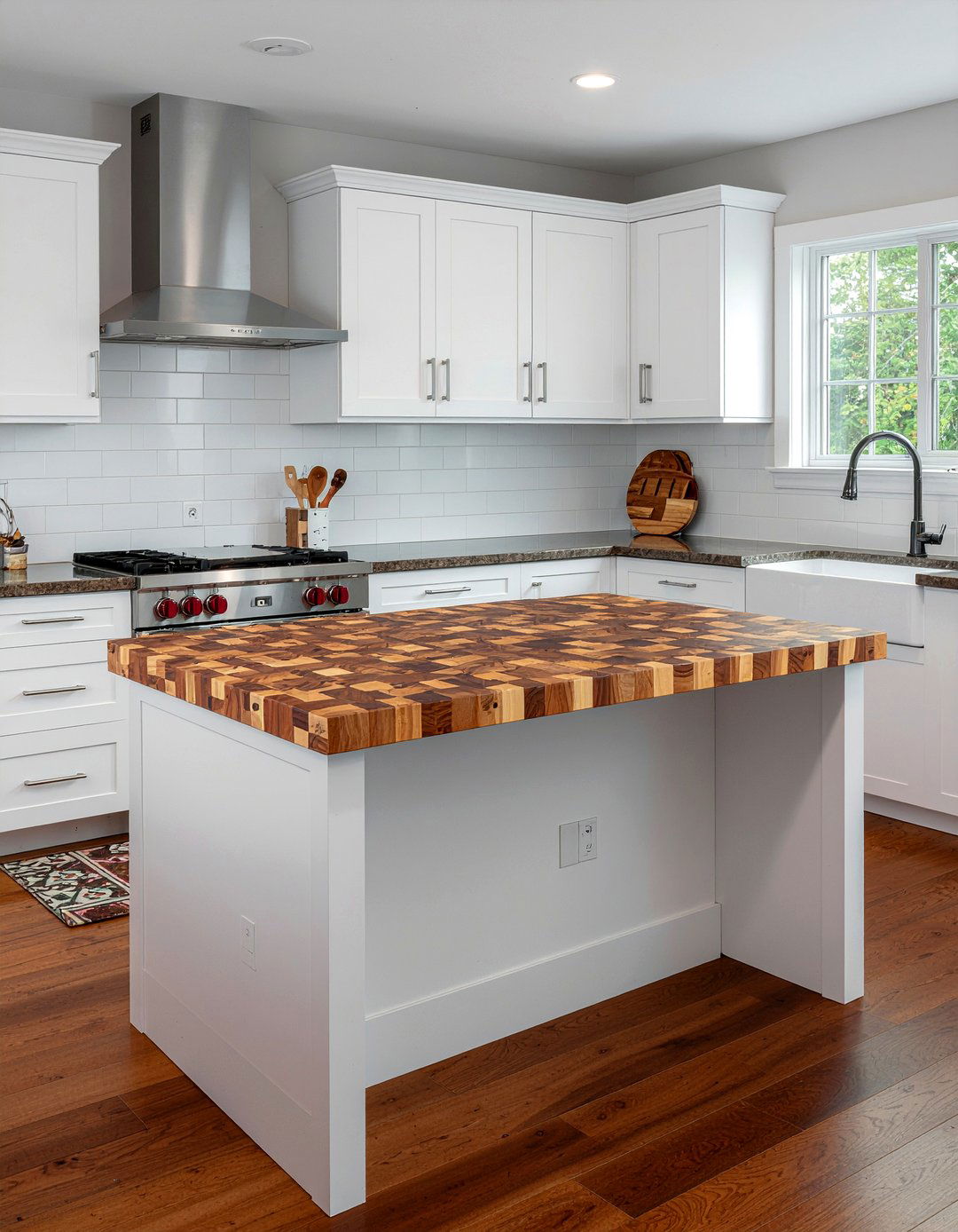 End Grain Butcher Block Kitchen Island - 30 butcher block kitchen island ideas