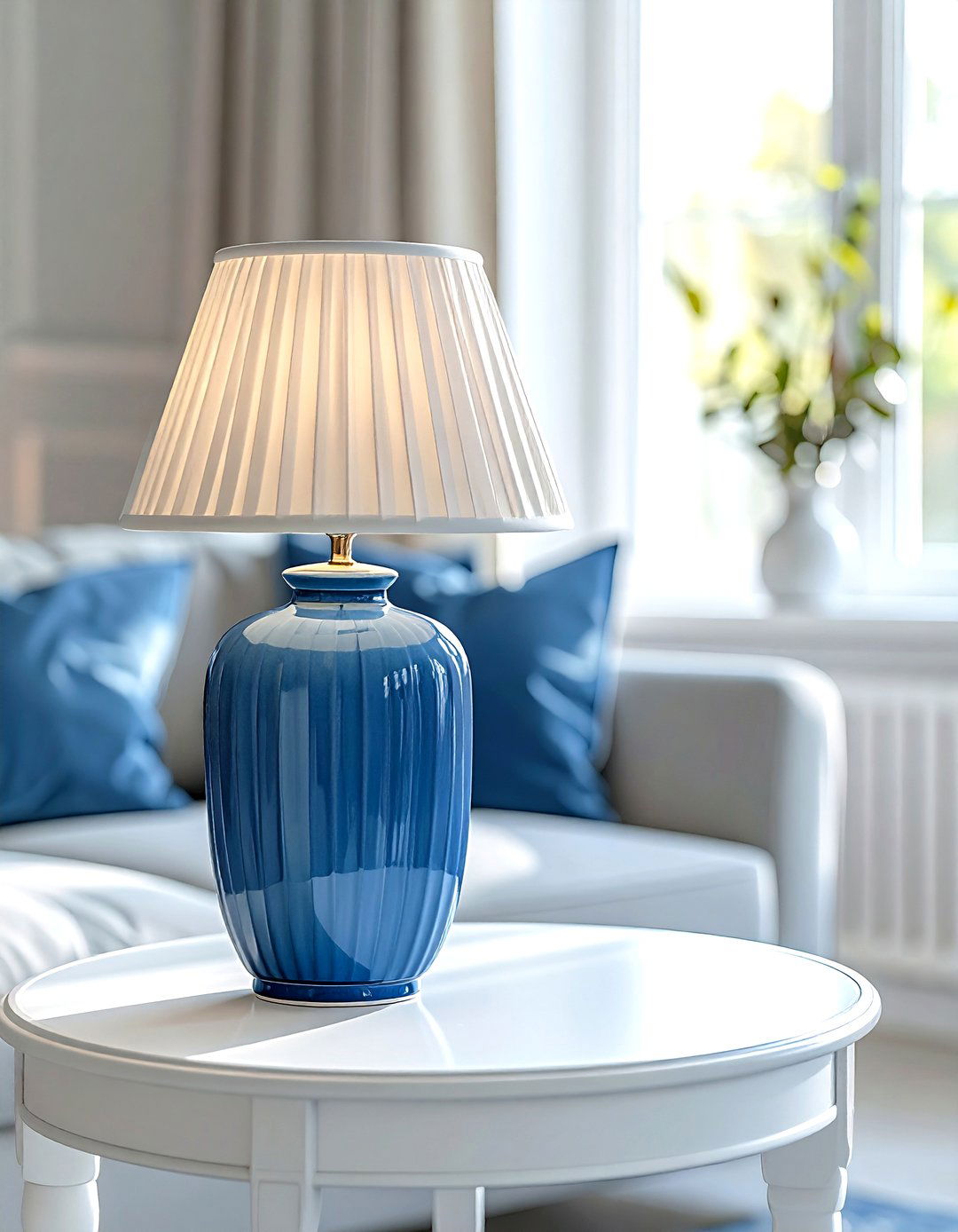 End Table Lamp - 30 living room task lighting ideas