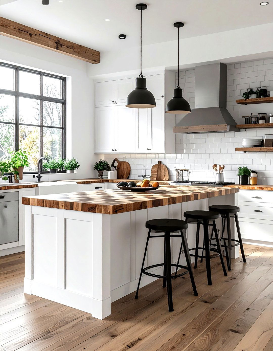 End grain butcher block - 30 kitchen character ideas