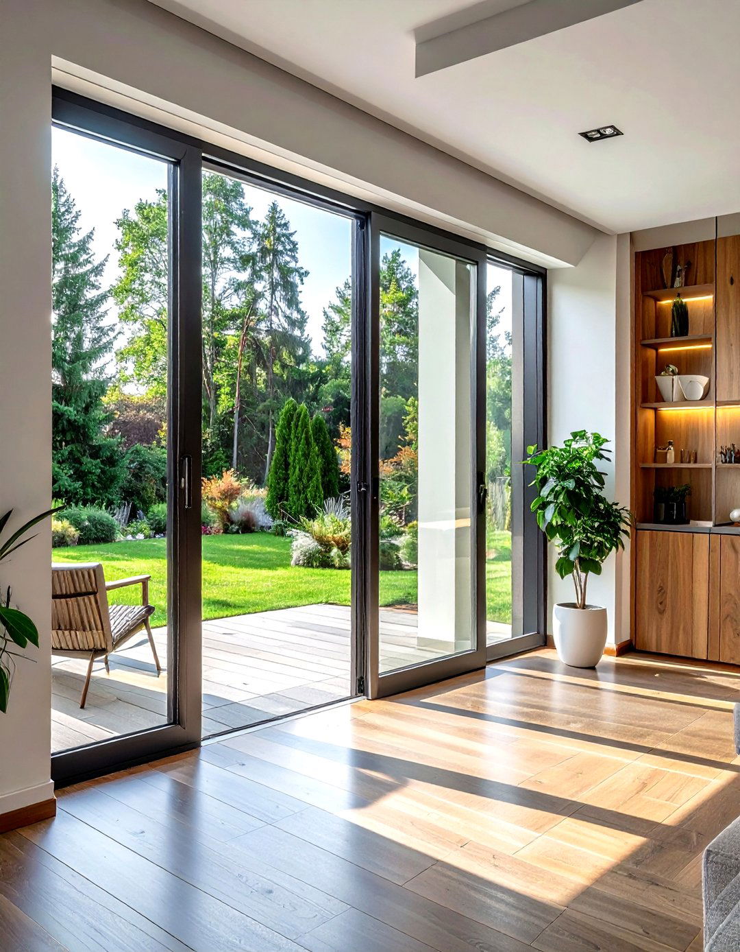 Energy efficient bifold doors - 30 living room bifold doors