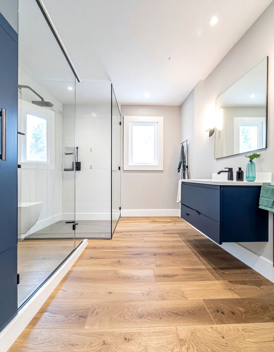 Engineered Wood Bathroom Floor - 30 wood floor bathroom ideas