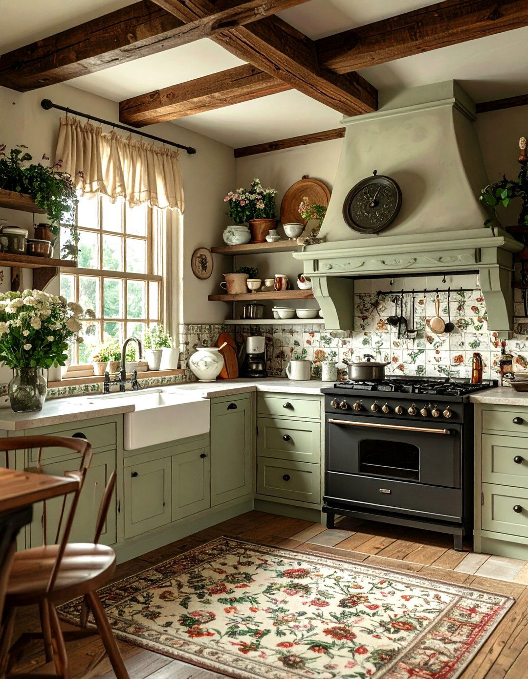 English Cottage Cabin Kitchen - 30 rustic cabin kitchen ideas