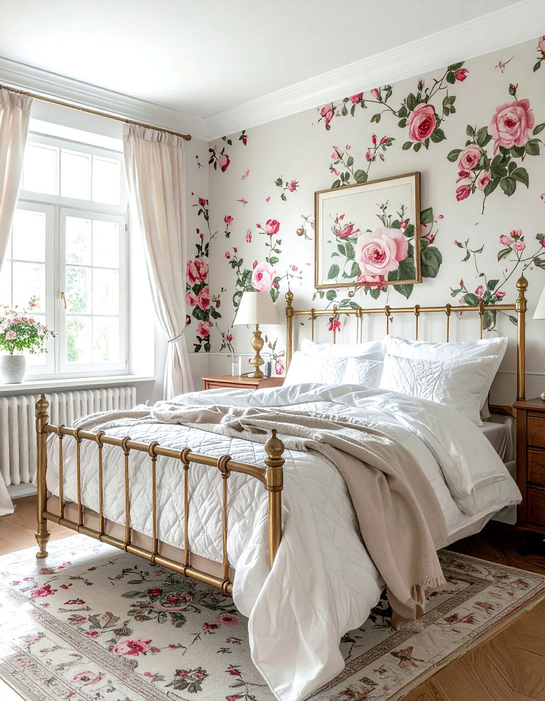 English Rose Print - 30 botanical wallpaper ideas