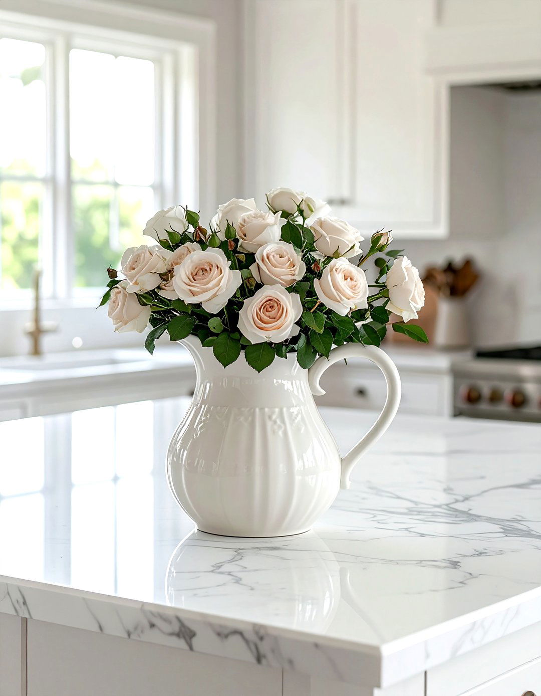 English ironstone pitcher - 30 vintage vase ideas