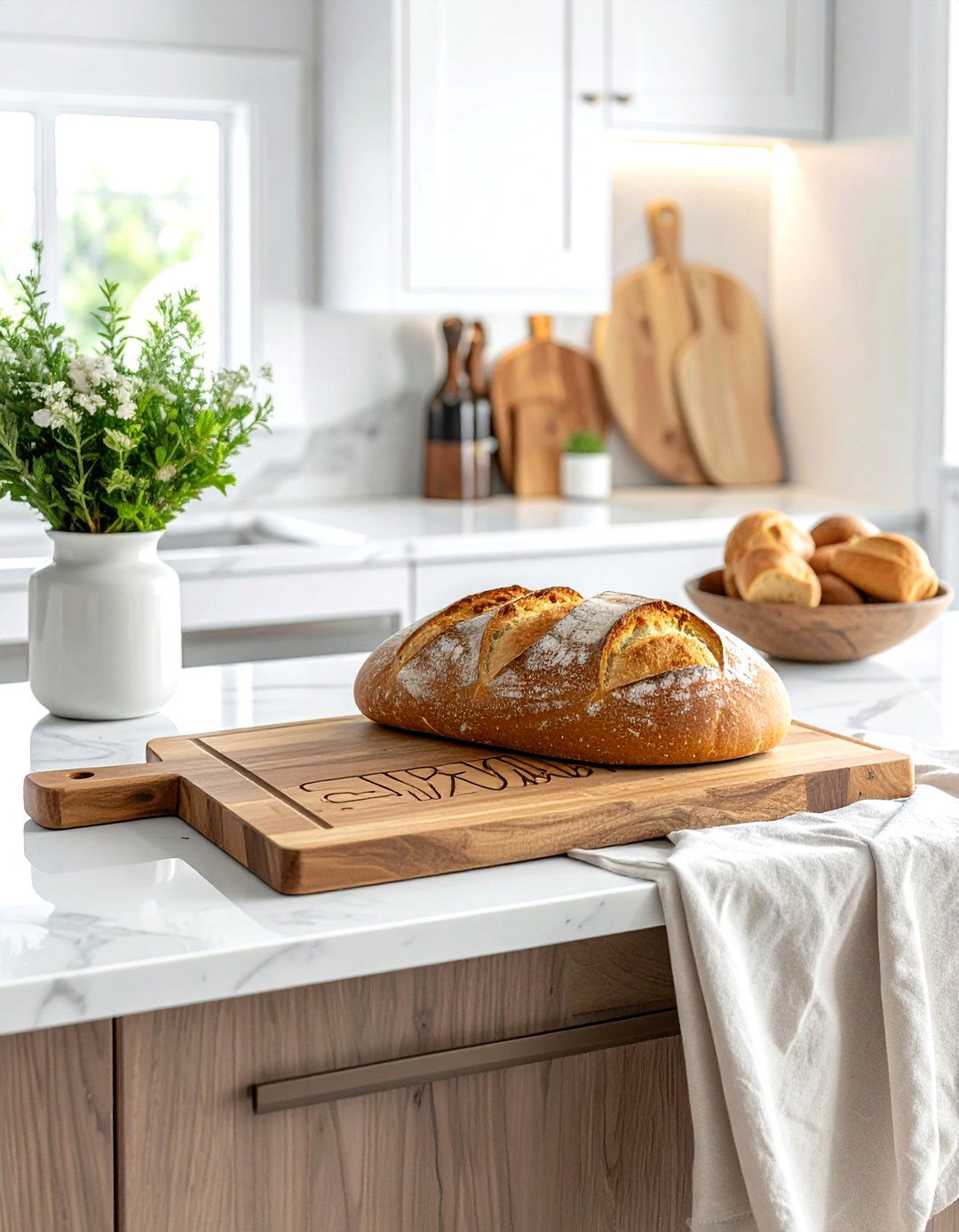 Engraved wooden cutting board - 30 personalized decor ideas