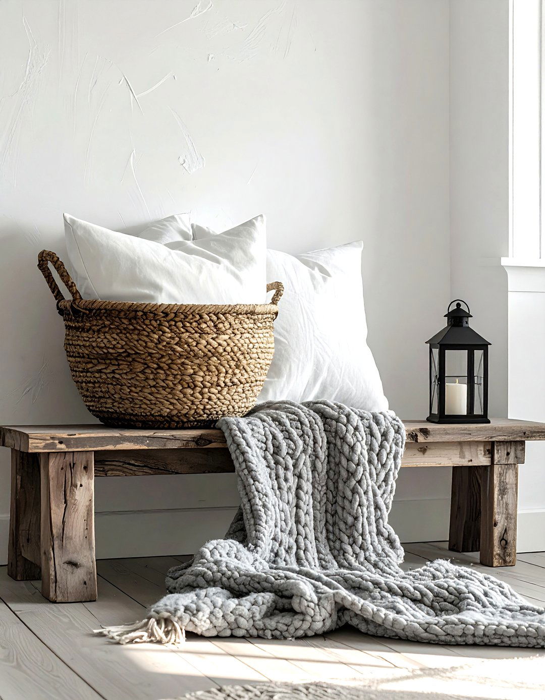 Entryway Bench - 30 tabletop vignette ideas