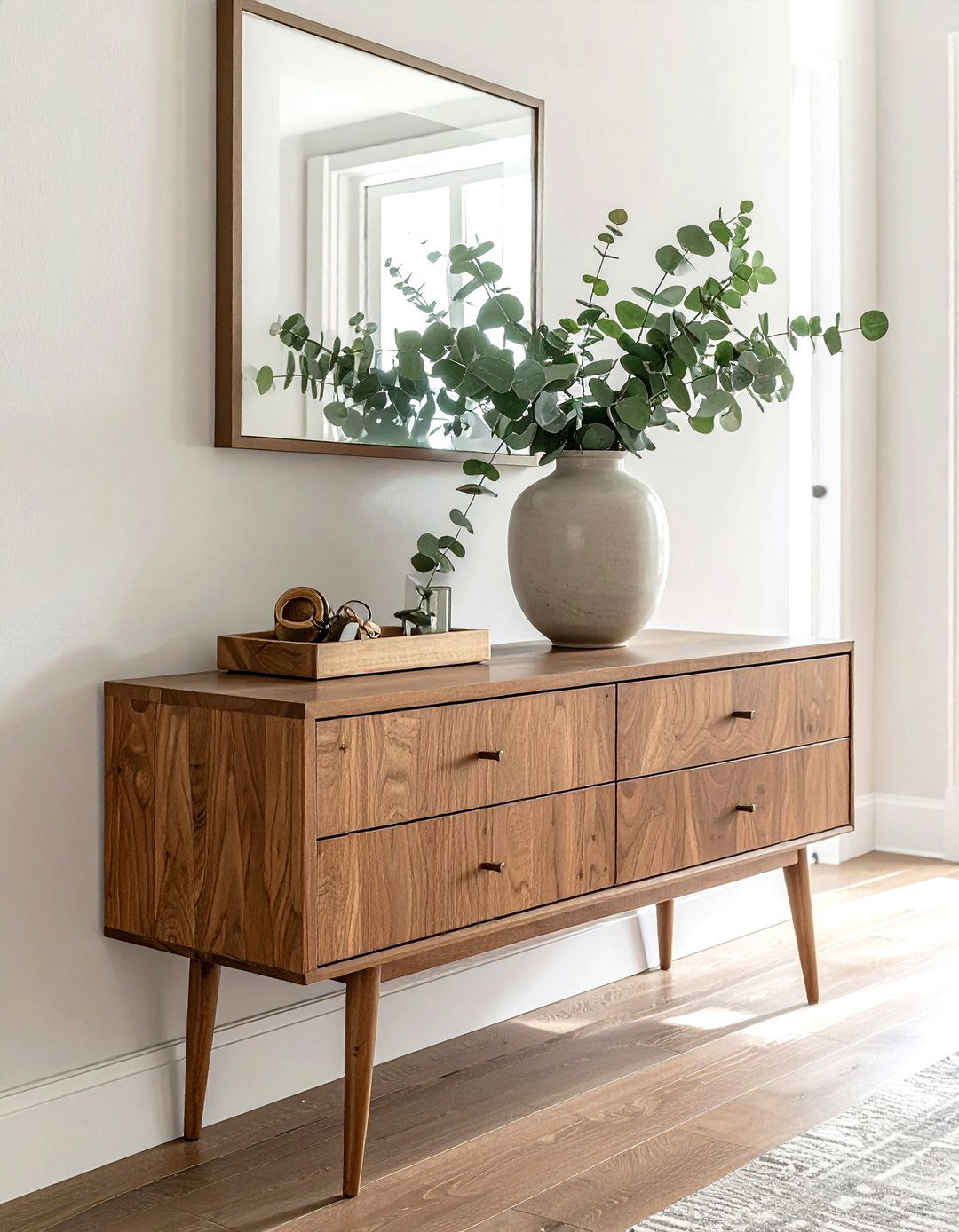 Entryway Console - 30 living room organization ideas