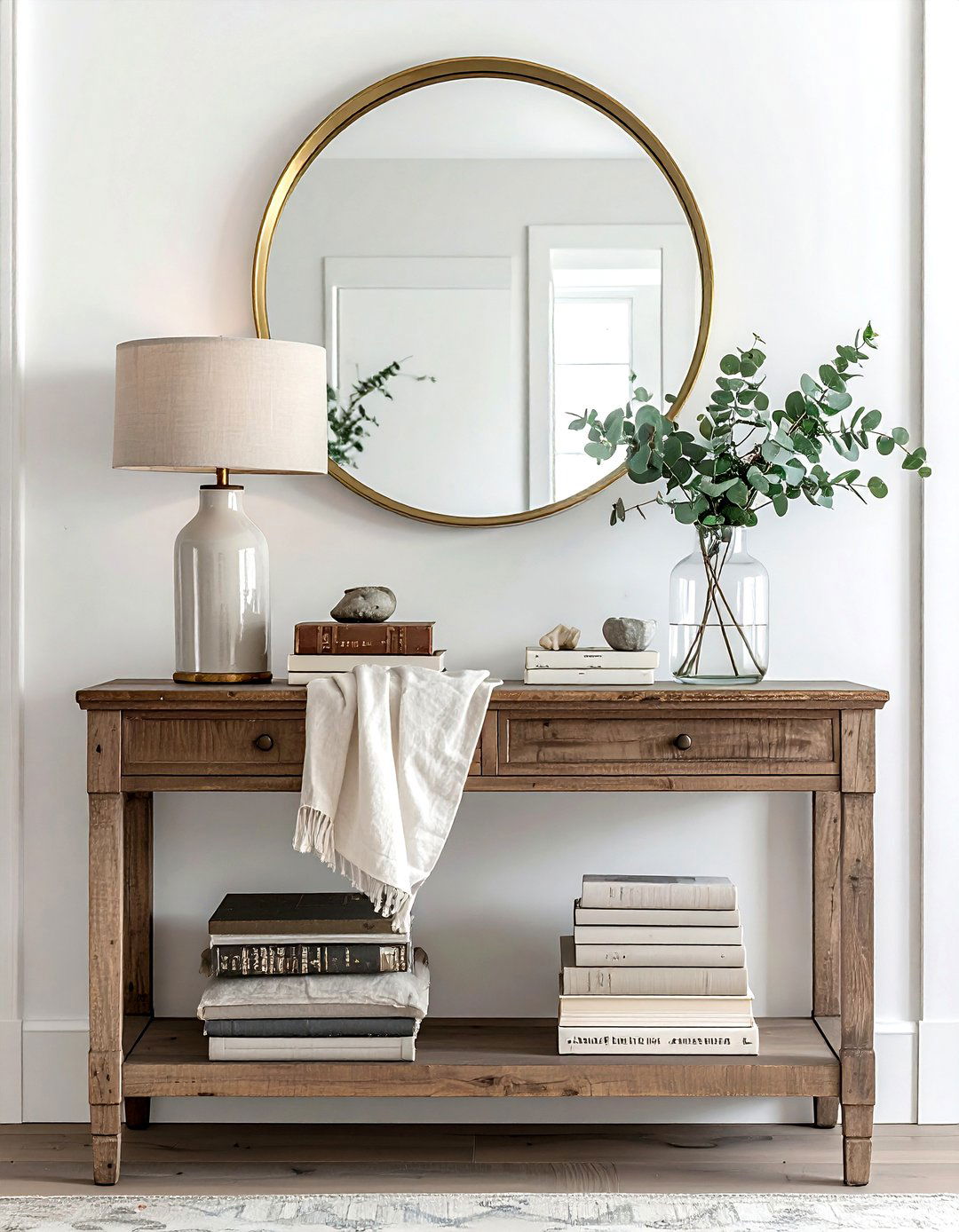 Entryway Console Table - 30 tabletop vignette ideas