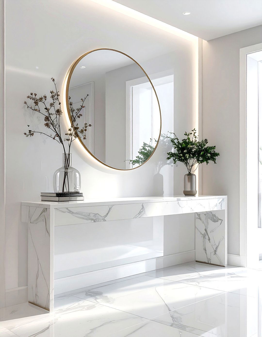 Entryway Half Wall Divider - 30 living room half wall ideas