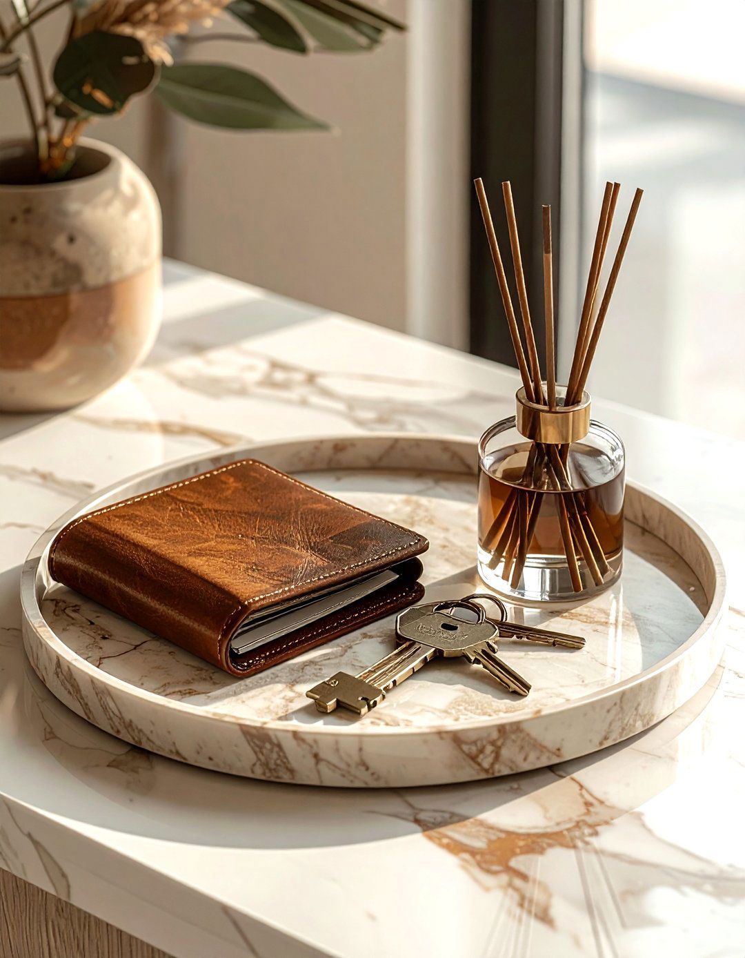 Entryway console marble tray - 30 marble tray ideas