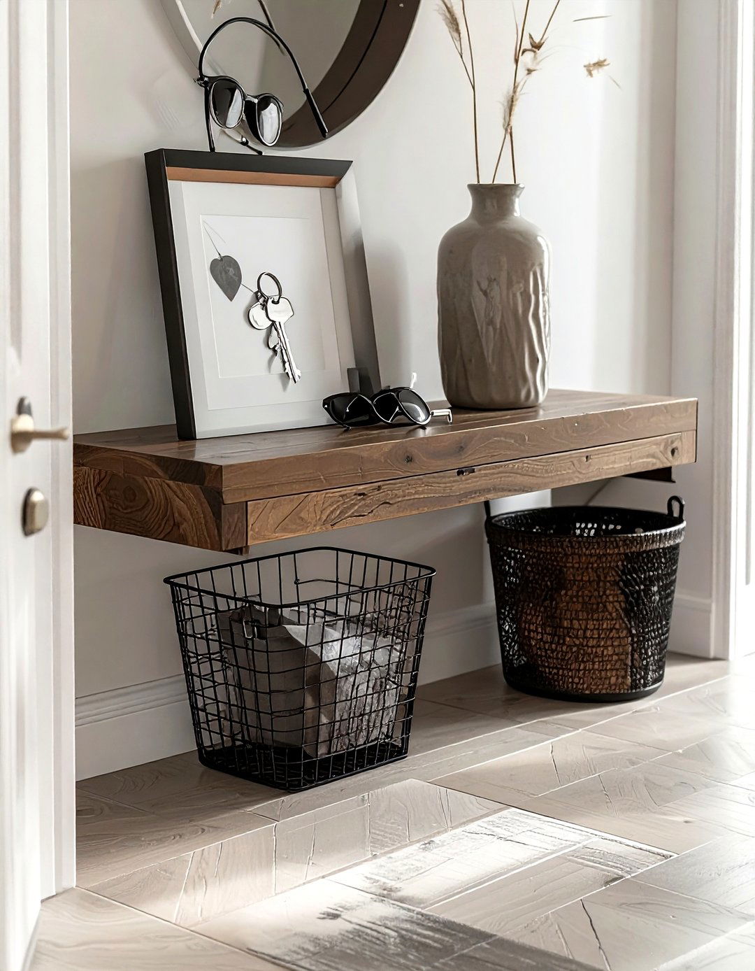 Entryway key basket - 30 wire basket ideas