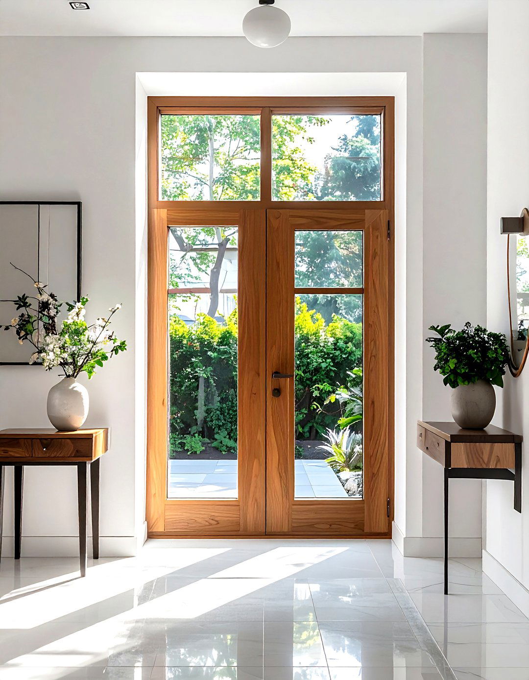 Entryway sidelight window - 30 living room window design ideas