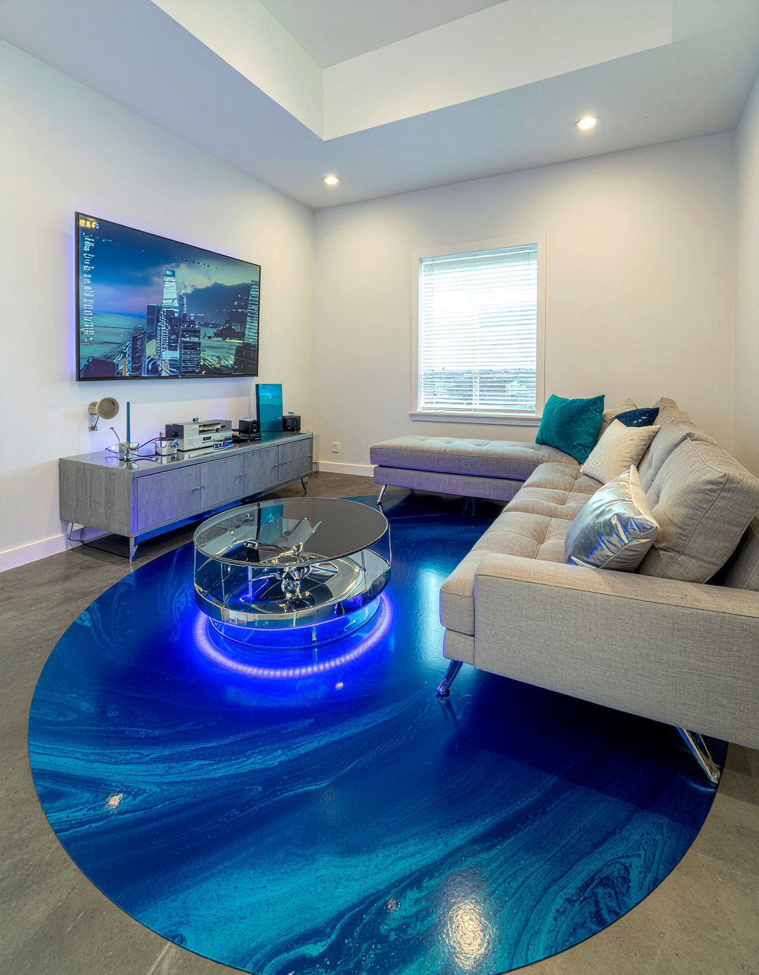 Epoxy Coated Concrete Floor - 30 living room concrete floors