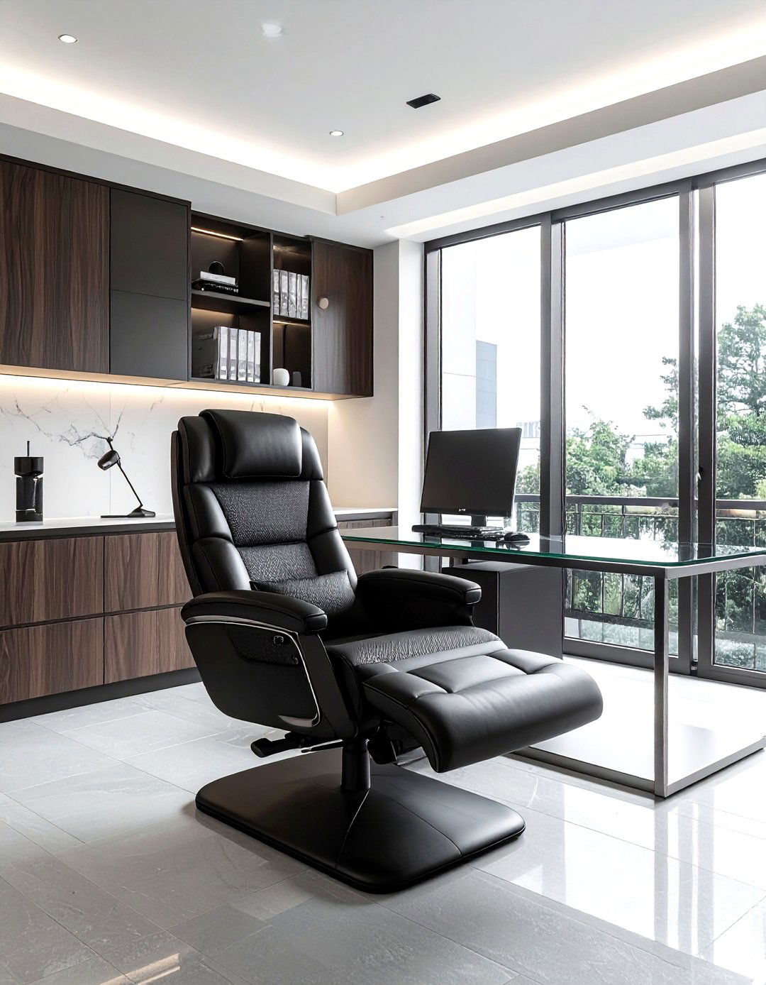 Ergonomic Recliner With Ottoman - 30 living room recliners