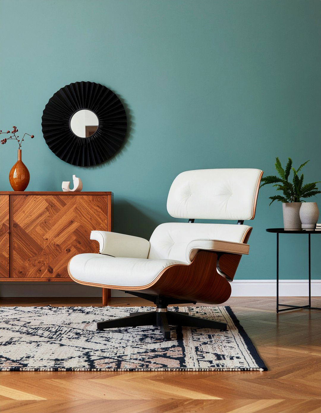 Ergonomic lounge chair - 30 wellness living room ideas