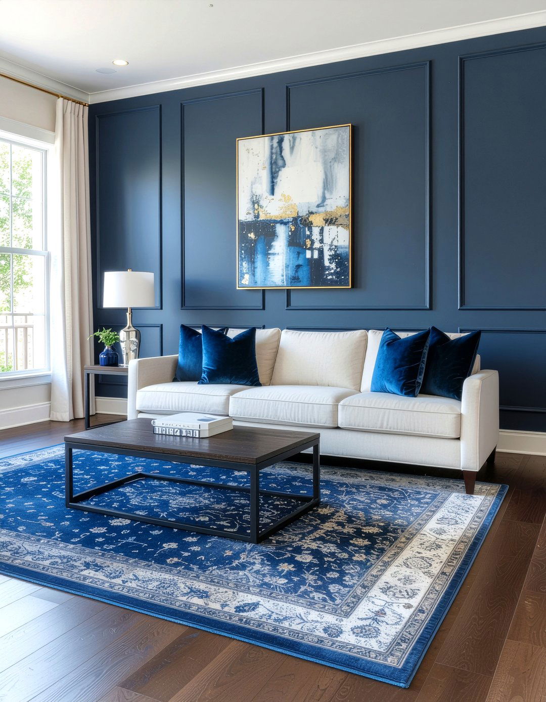 Espresso And Blue Living Room - 30 espresso living room ideas