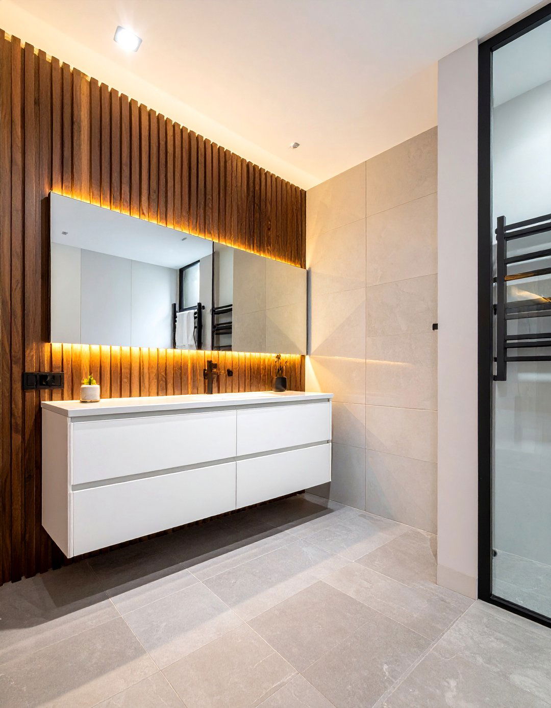 Espresso Bathroom Accent Wall - 30 espresso bathroom ideas