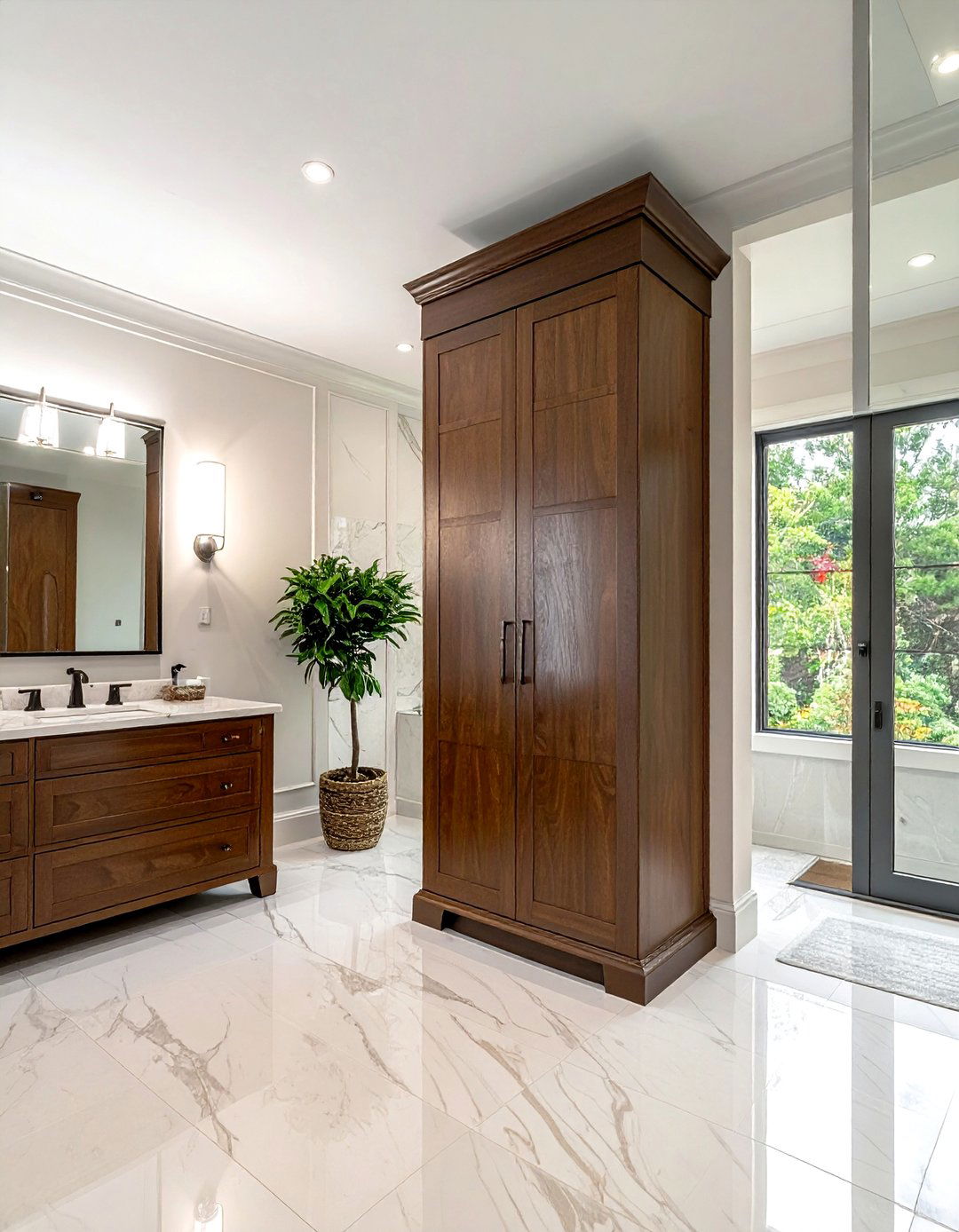 Espresso Bathroom Linen Tower - 30 espresso bathroom ideas