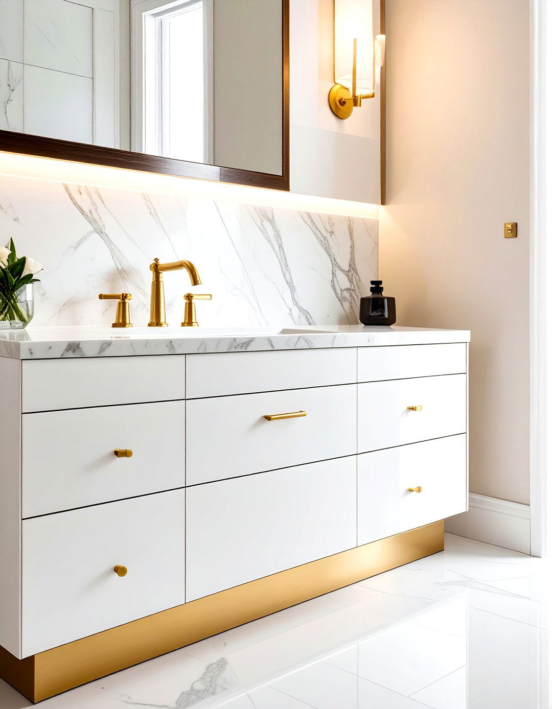 Espresso Vanity Gold Hardware - 30 espresso bathroom ideas