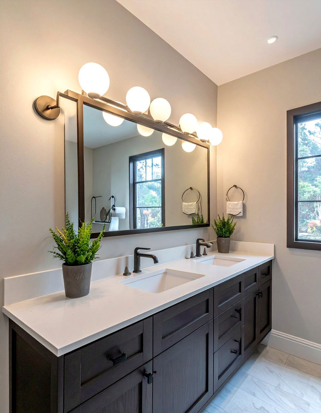 Espresso Vanity Light Fixture - 30 espresso bathroom ideas