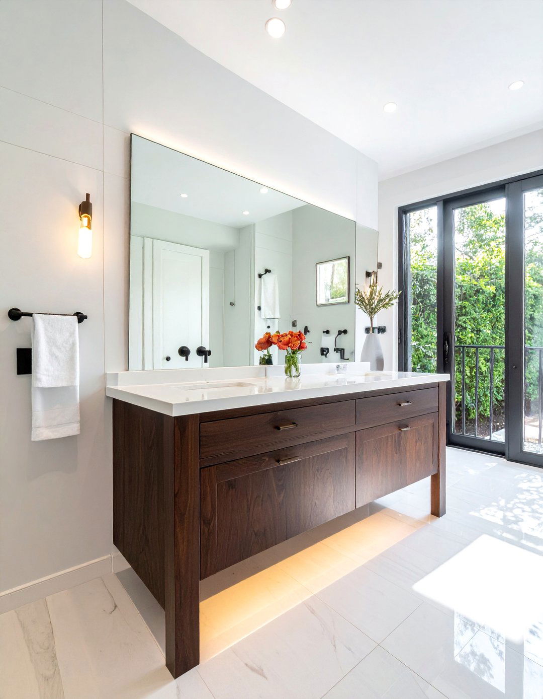 Espresso Vanity Quartz Top - 30 espresso bathroom ideas