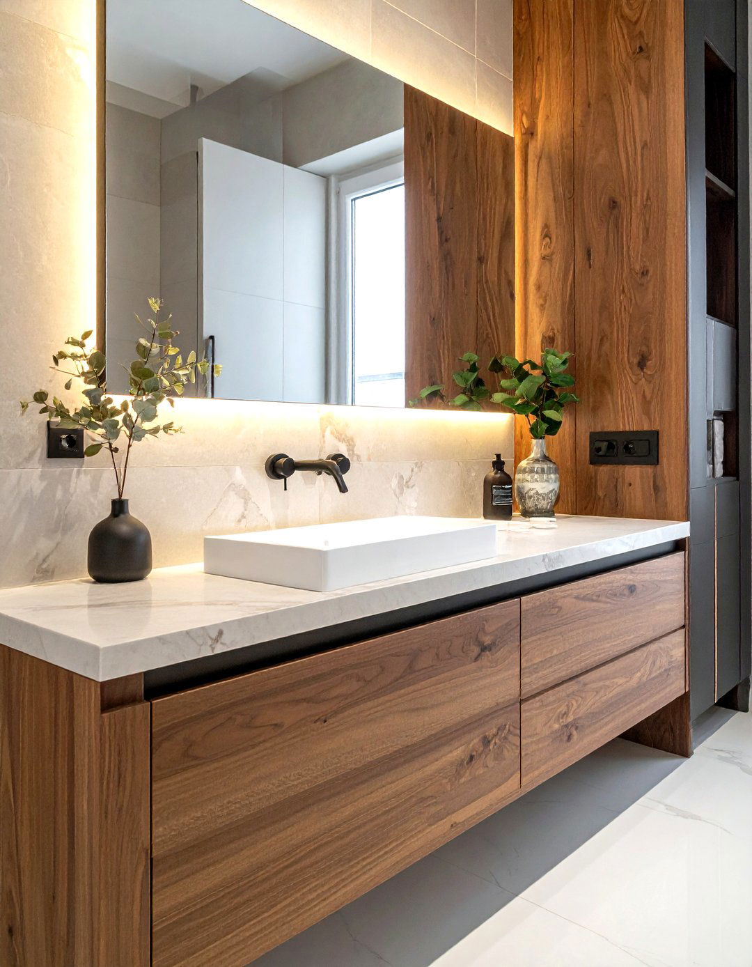 Espresso Vanity Undermount Sink - 30 espresso bathroom ideas