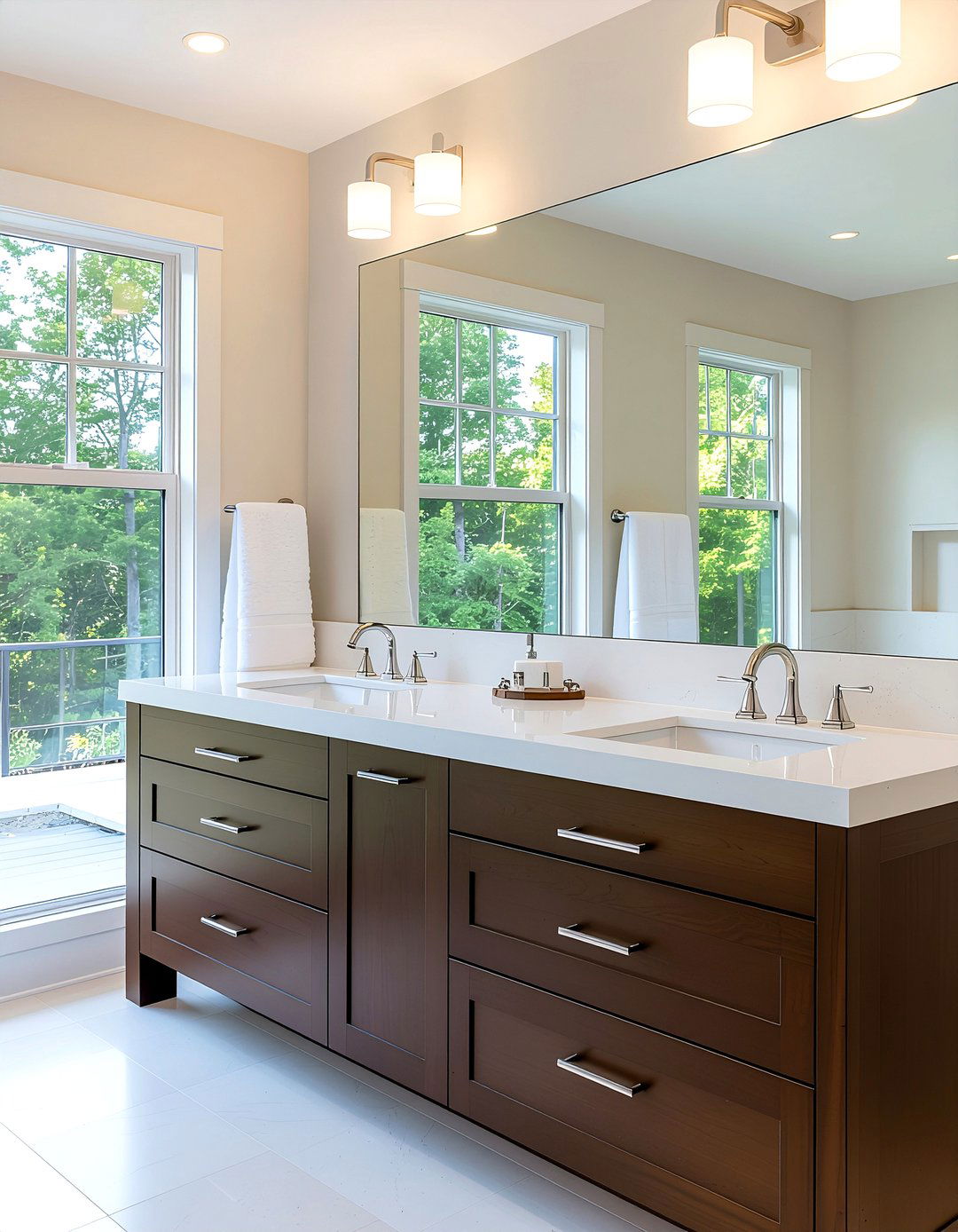 Espresso bathroom vanity - 30 espresso decor ideas