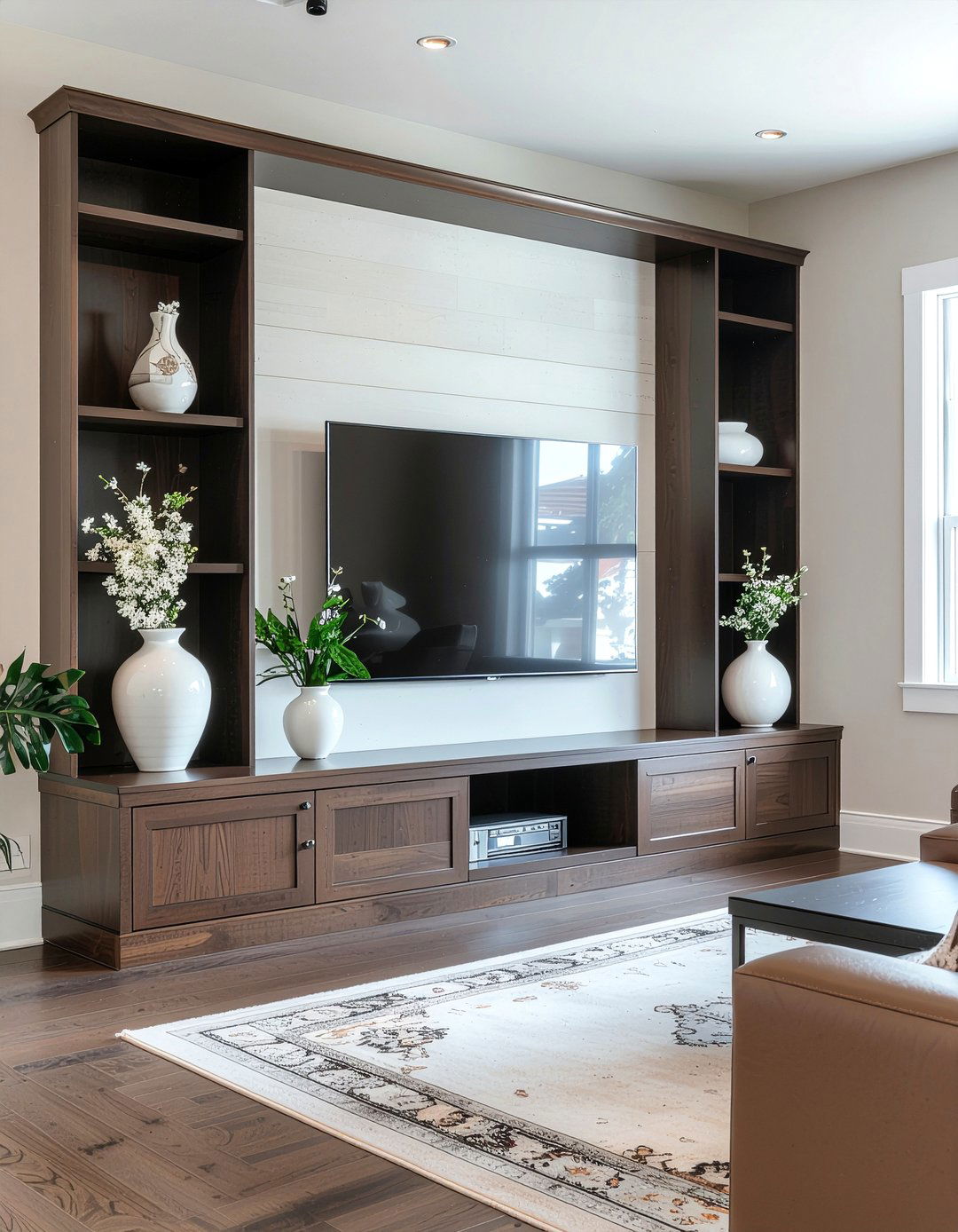 Espresso entertainment center - 30 espresso decor ideas